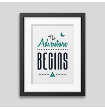 Affiche encadrée The adventure begins